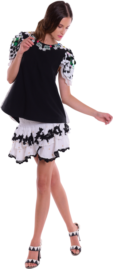 serene white skirt