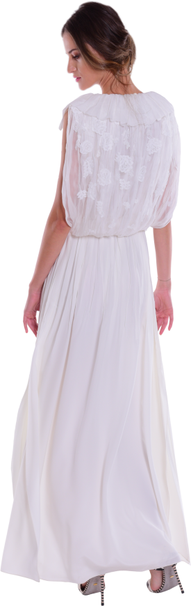 spuma white dress